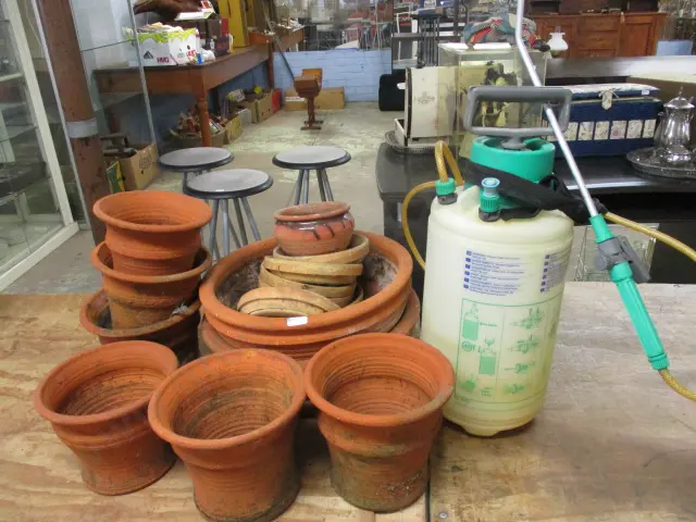 Garden Pots and Sprayer Image 1++